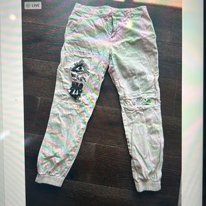Cream cargo pants